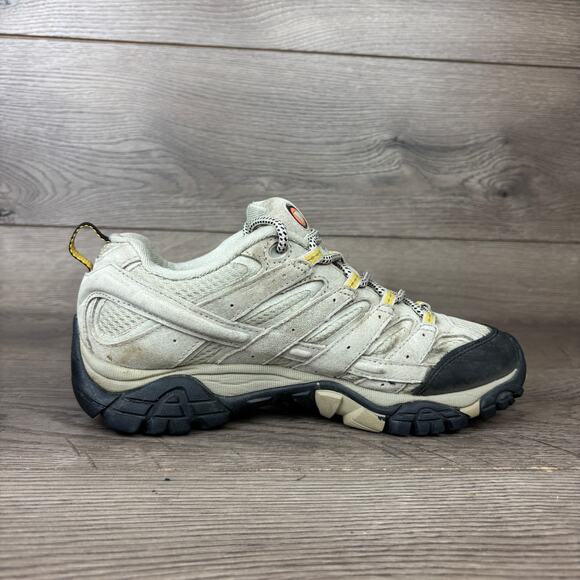Merrell Moab 2 Vent Hiking Shoes Womens 7.5 Beige Outdoor Walking Trail Sneakers - Picture 8 of 16